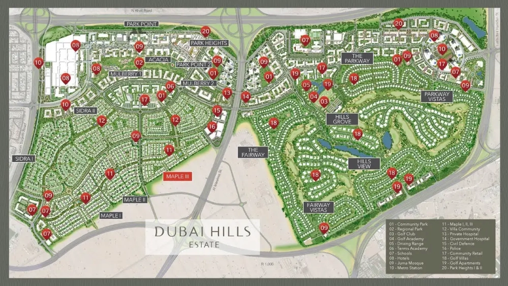 Dubai Hills Estate Master Plan a Haven for Diverse Lifestyles Seven Luxury Real Estate Seven Luxury Real Estate
